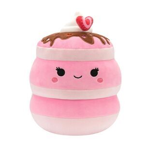 NWT Squishmallows Original 10 inch Shelly The Pink Strawberry Pancakes, kid gift